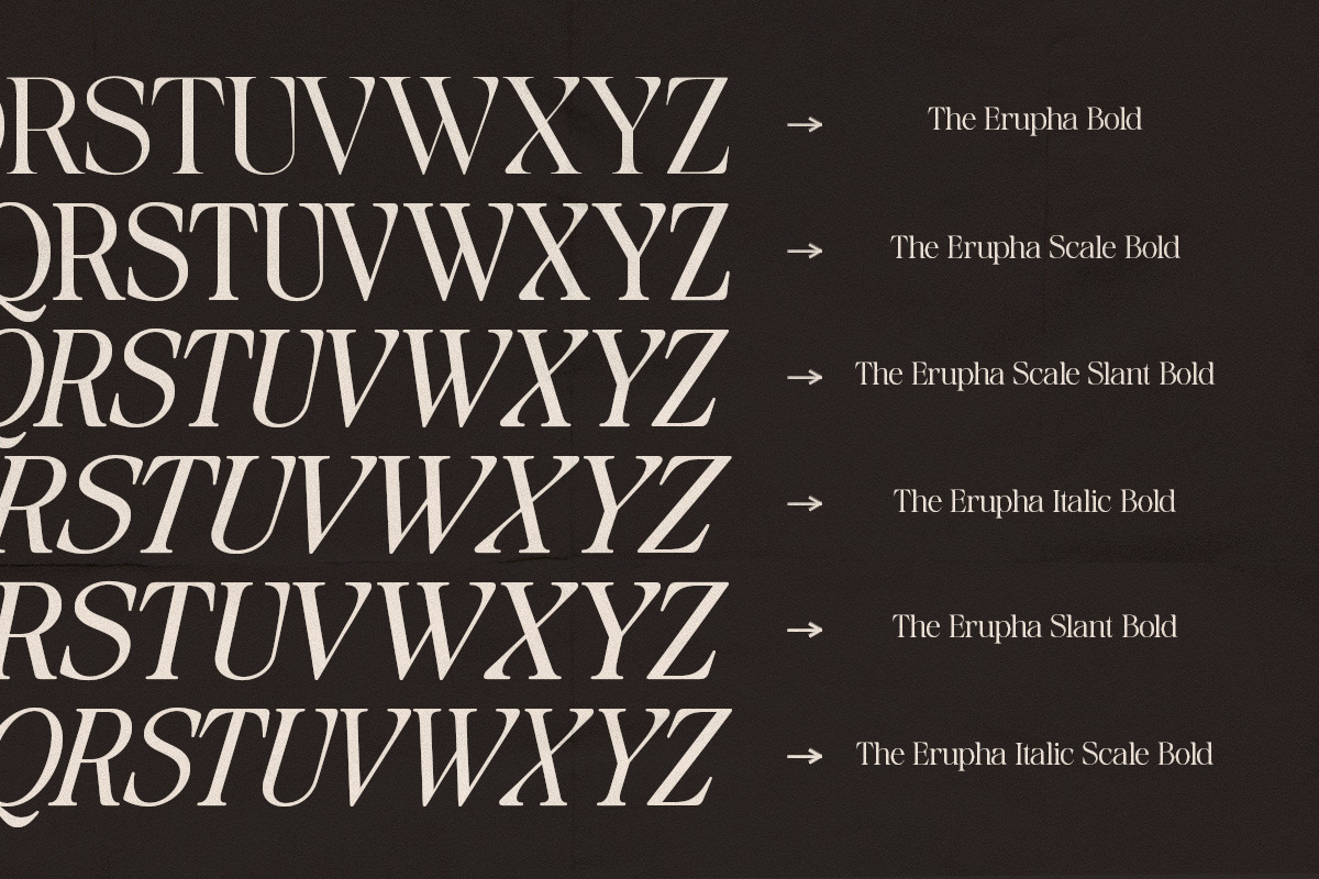 The Erupha Serif | 12 Font Files, a Serif Font by Pista Mova (Photo 19 of 24)