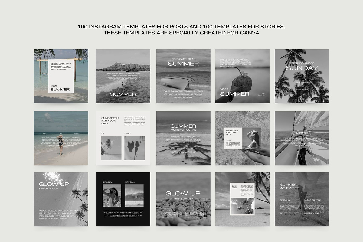 1500 Aesthetic Instagram Templates, a Social Media Template by Instprofi | Studio Estimo (Photo 16 of 60)