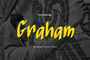 Graham is a cute handwritten font, a Handwritten Font by Brown Cupple (Thumbnail 1 of 6)