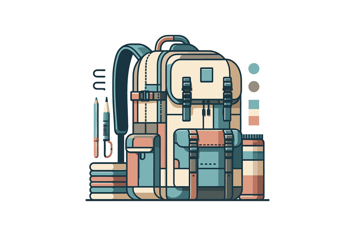 Adventure Hiking Bag Icons, an Object Graphic by yasushie (Photo 13 of 16)