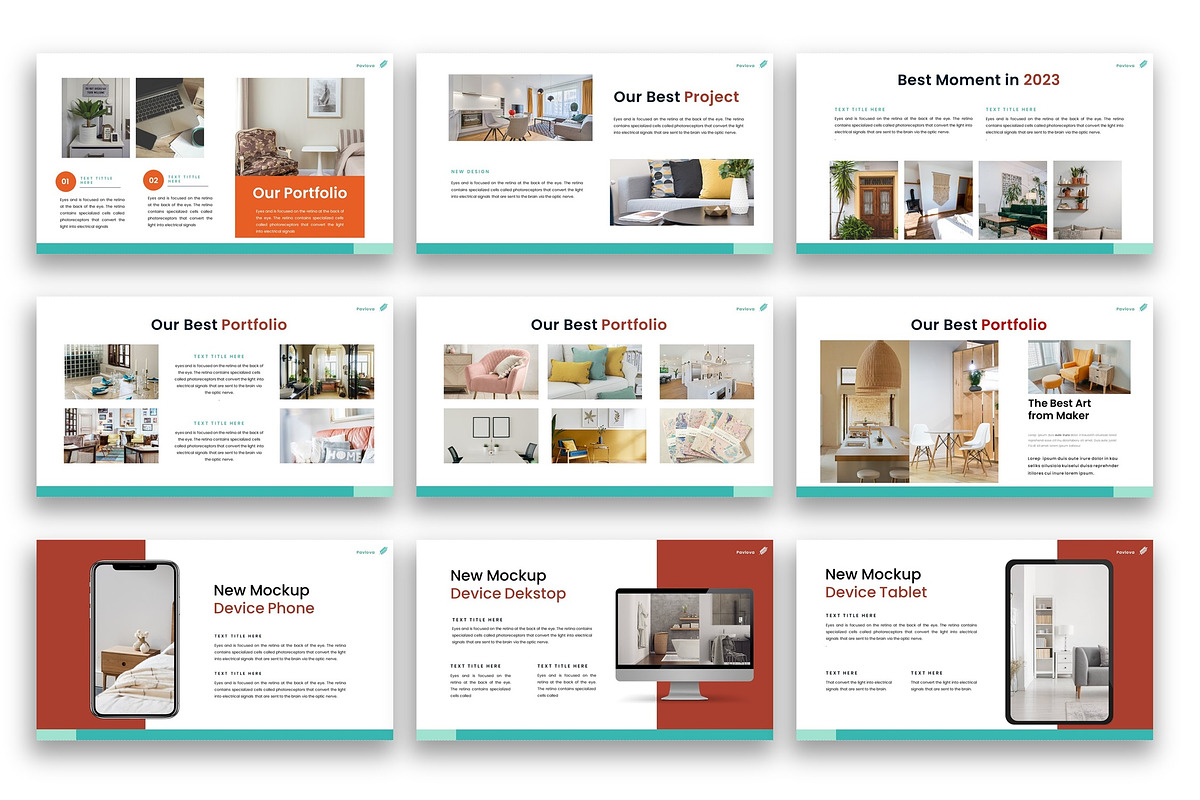 Pavlova-Interior PowerPoint Template, a Presentation Template by kreatifreya (Photo 4 of 5)
