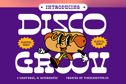 Disco Groov Playful Serif Font, a Serif Font by timelesstype.co
