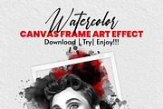 Watercolor Canvas Frame Art Effect, an Action Add-On by MRI STUDIO (Thumbnail 30 of 34)