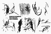 ROUGH SCRIBBLES 100+ PNGs Pack, a Graphic by MITYA KOROLKOV (Thumbnail 6 of 10)
