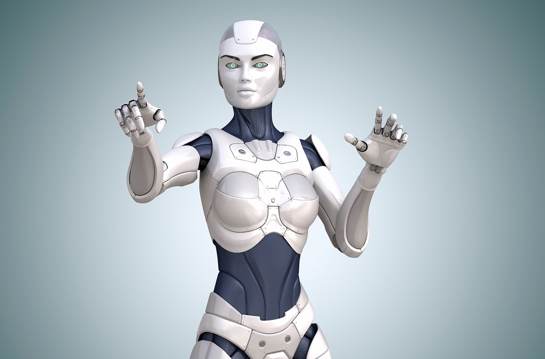 The robot that points something, a Technology Photo by iLexx