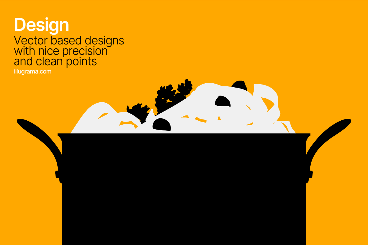 Italian Pasta - Modern Graphics, a Food Illustration by illugrama (Photo 3 of 13)