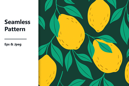 Lemon Seamless Pattern