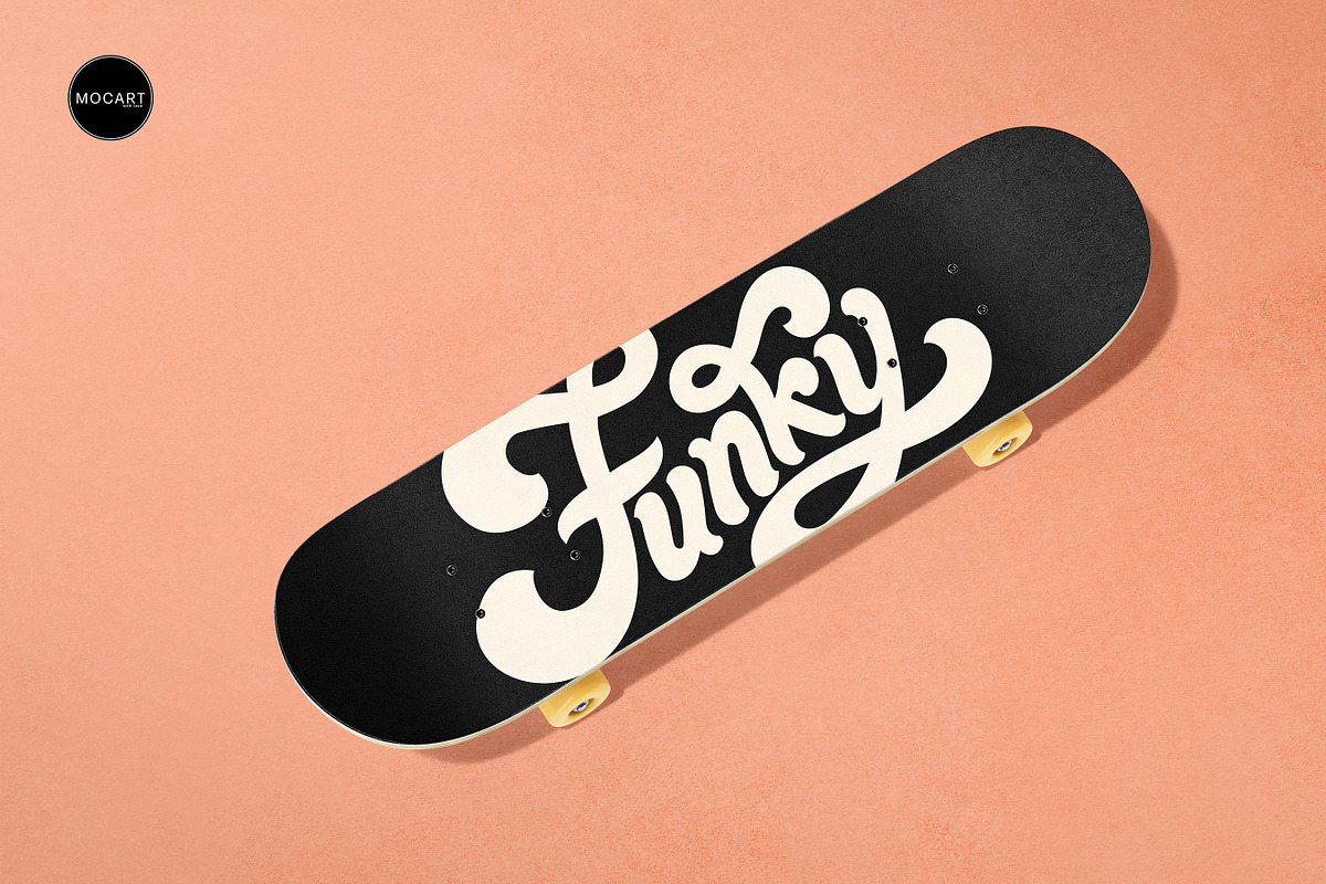 Skateboard Mockup Set v1, a Merchandise Mockup by Mocart (Photo 3 of 18)
