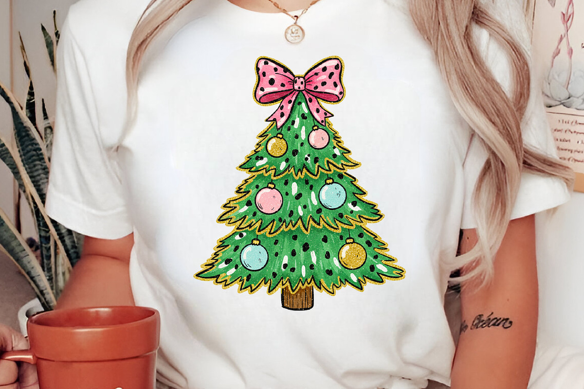 Colorful Glitter Coquette Christmas, an Illustration by Libby Wishes (Photo 2 of 8)