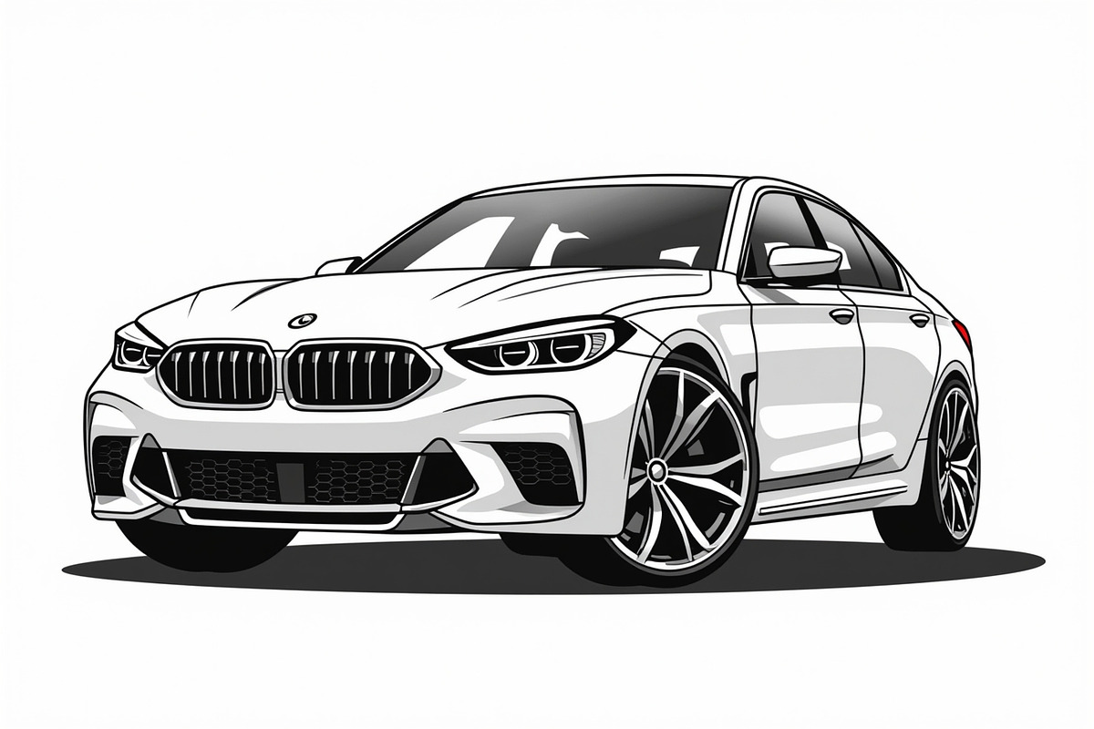 Modern Sports Car Vector Art Set, an Illustration by BIPLOB EXPERT (Photo 5 of 7)