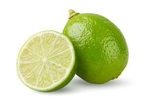 Ripe lime and half close-up on a, a Food & Drink Photo by innakreativ