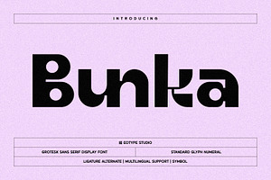 Bunka - Grotesk Display Font