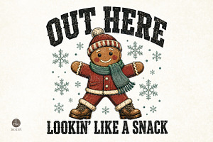 Funny Christmas t-shirt design Png, a Seasonal Illustration by Libby Wishes