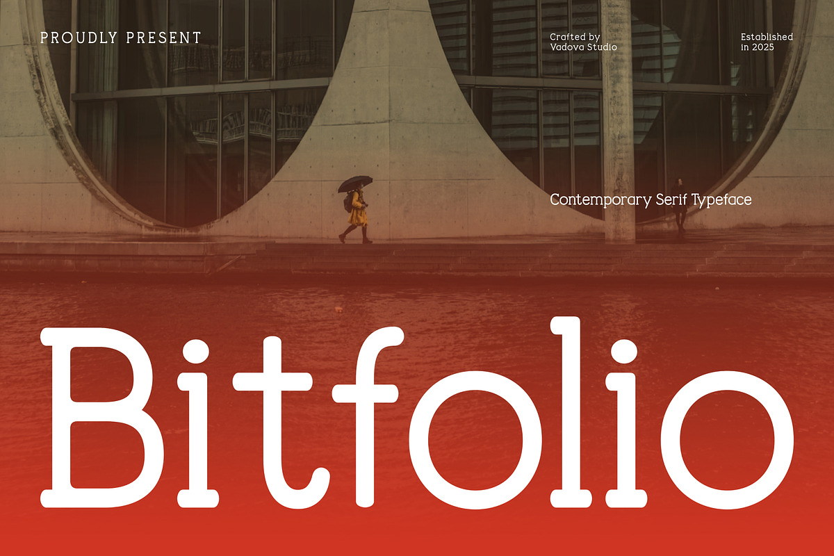 Bitfolio Contemporary Serif Font, a Serif Font by Vadovastd (Photo 1 of 7)