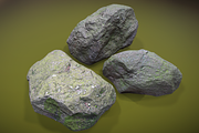 Mossy Stones, an Environmental 3D Model by Beatheart Creative Studio (Thumbnail 5 of 10)