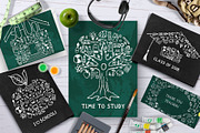 Chalk Font and School Pack, a Sans Serif Font by Nadezda (Thumbnail 6 of 15)