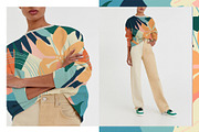 Tropical shapes, a Pattern Graphic by Nicetoseeya (Thumbnail 3 of 9)