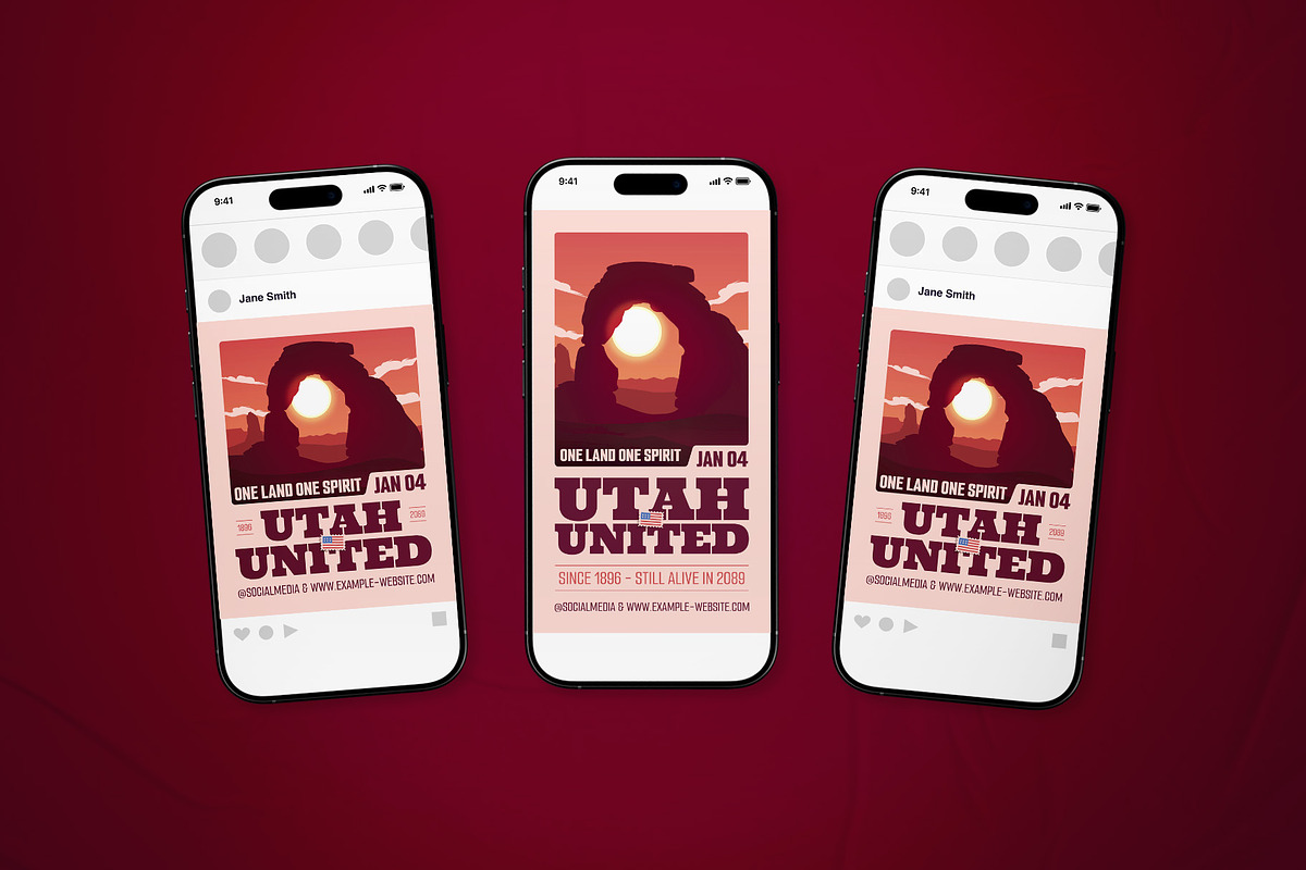 Utah's Admission To The Union Flyer, a Flyer Template by The Good Store (Photo 2 of 2)