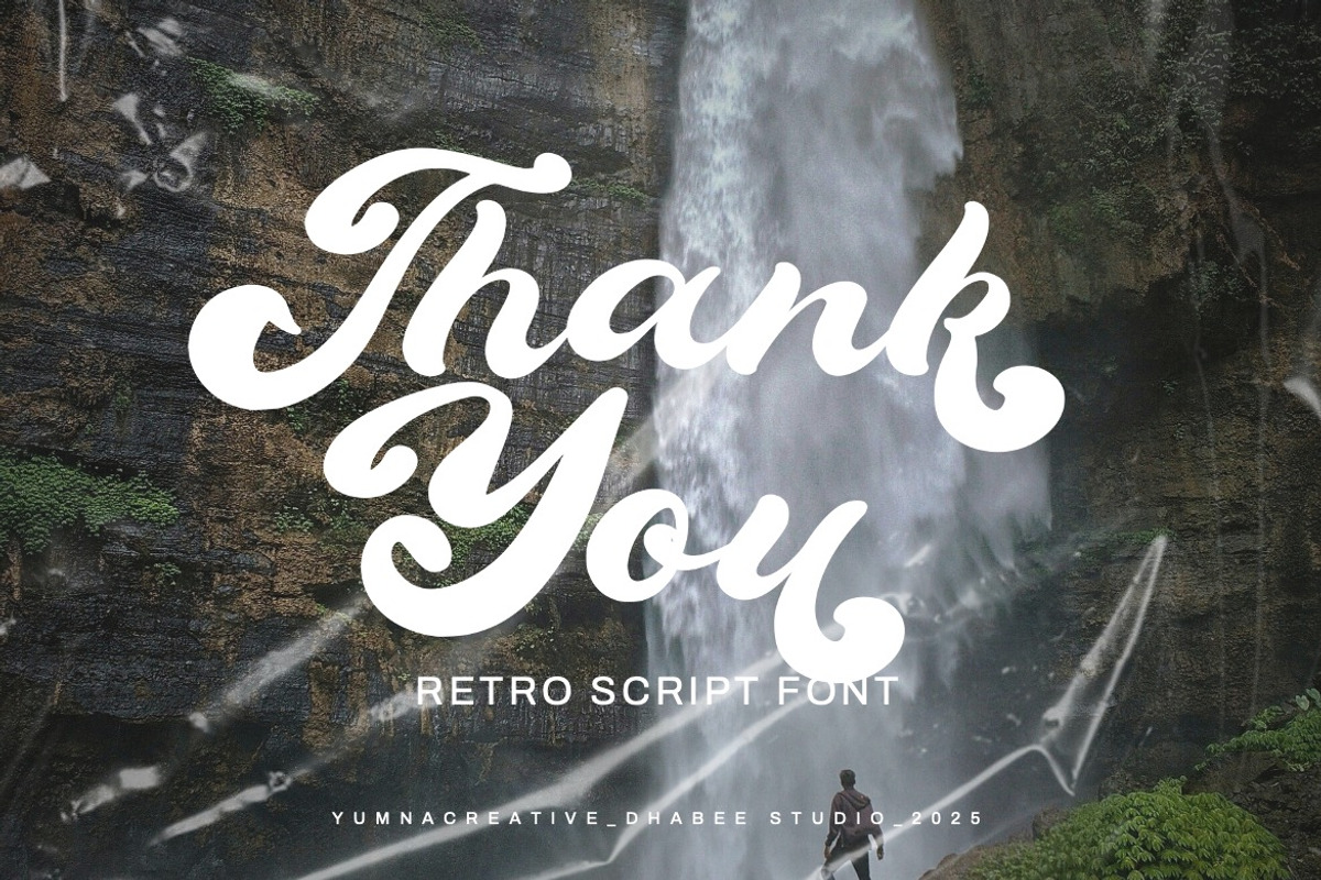 Lougiet Guina - Retro Script Font, a Script Font by Dhabee (Photo 14 of 16)