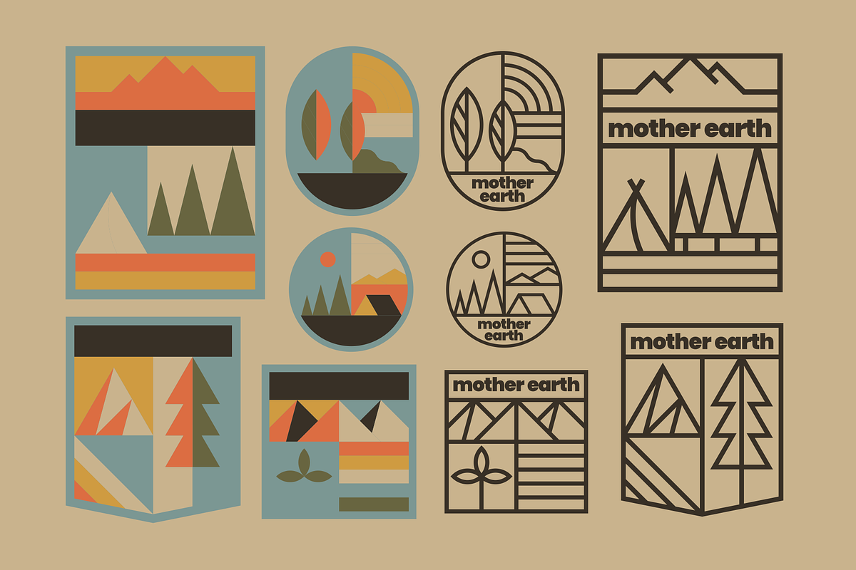 Mother Earth Badge Pack, an Illustration by Firowerk (Photo 3 of 7)