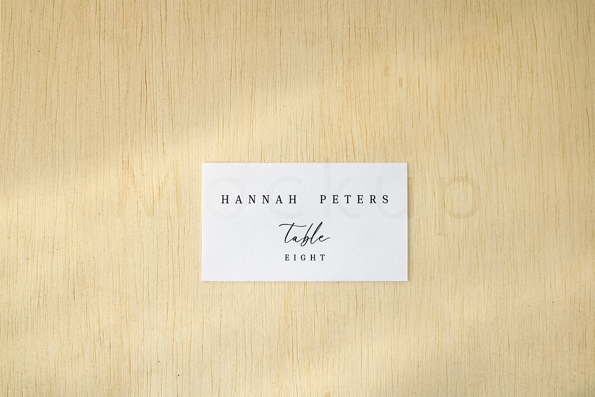 Simple 2x3.5 Place Card Mockup, a Print Template by ILLONA GRAPHICS (Photo 4 of 6)