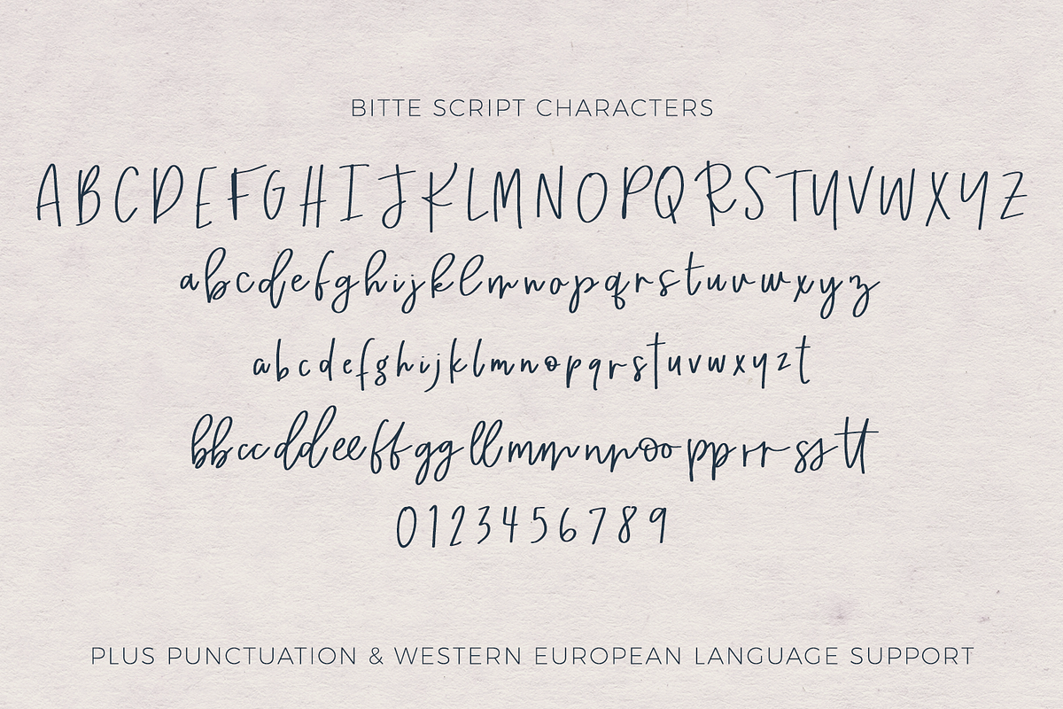 Bitte Handwriting Font, a Script Font by Beck McCormick (Photo 10 of 10)