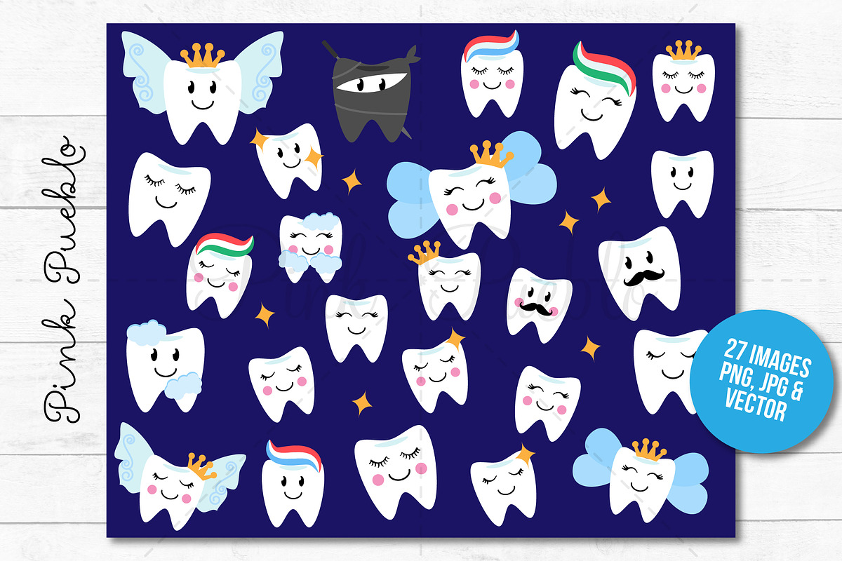 Tooth Fairy Clipart and Vectors, an Illustration by PinkPueblo (Photo 2 of 3)