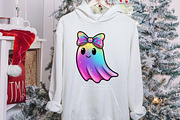 Coquette Halloween Iridescent Ghost, an Illustration by designcity5 (Thumbnail 7 of 8)