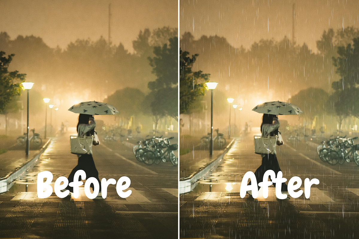 20 Realistic Rain Overlays, a Texture Graphic by youtoview (Photo 7 of 9)