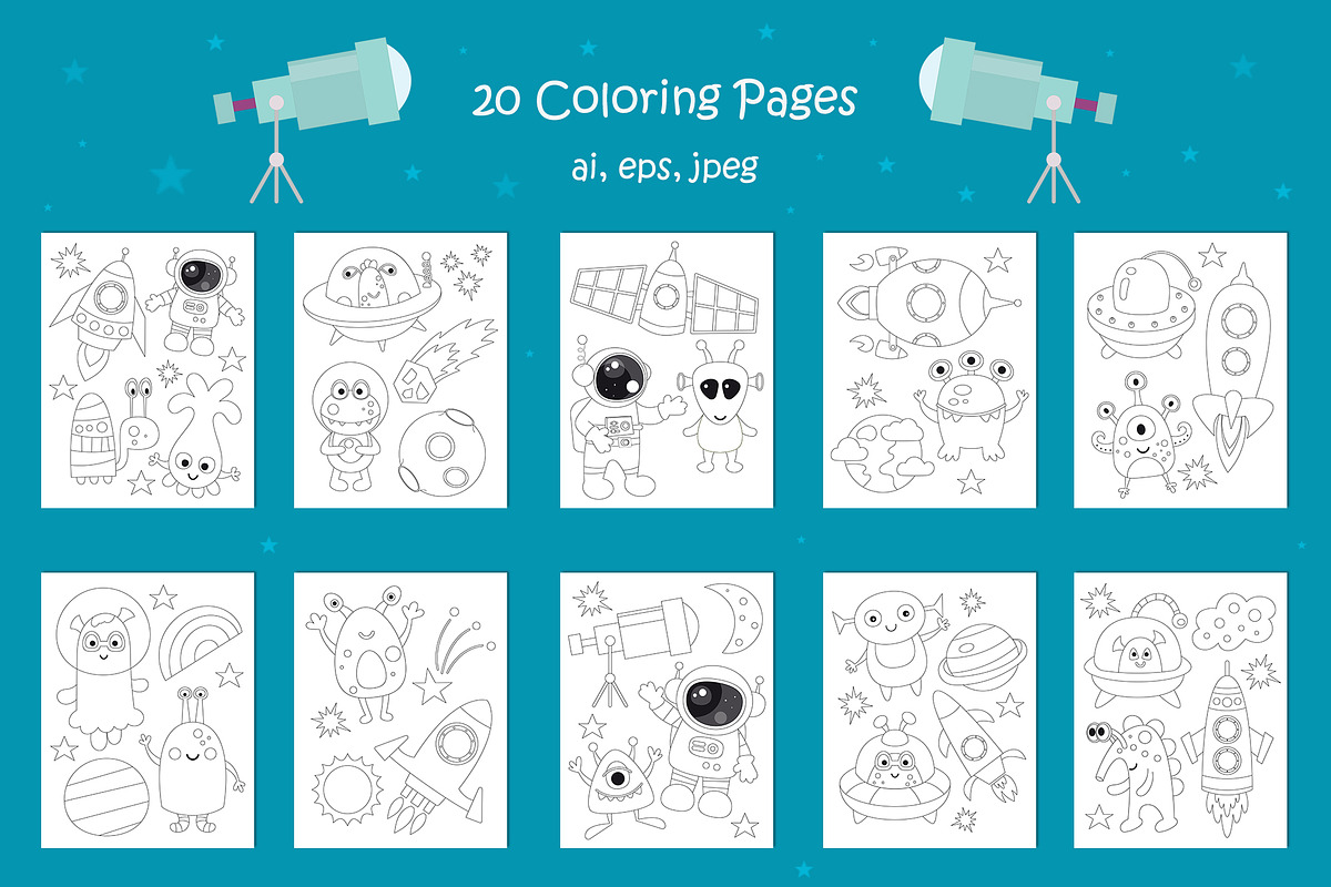 Space Adventure Activities for kids, an Education Illustration by Nursery Art (Photo 3 of 11)