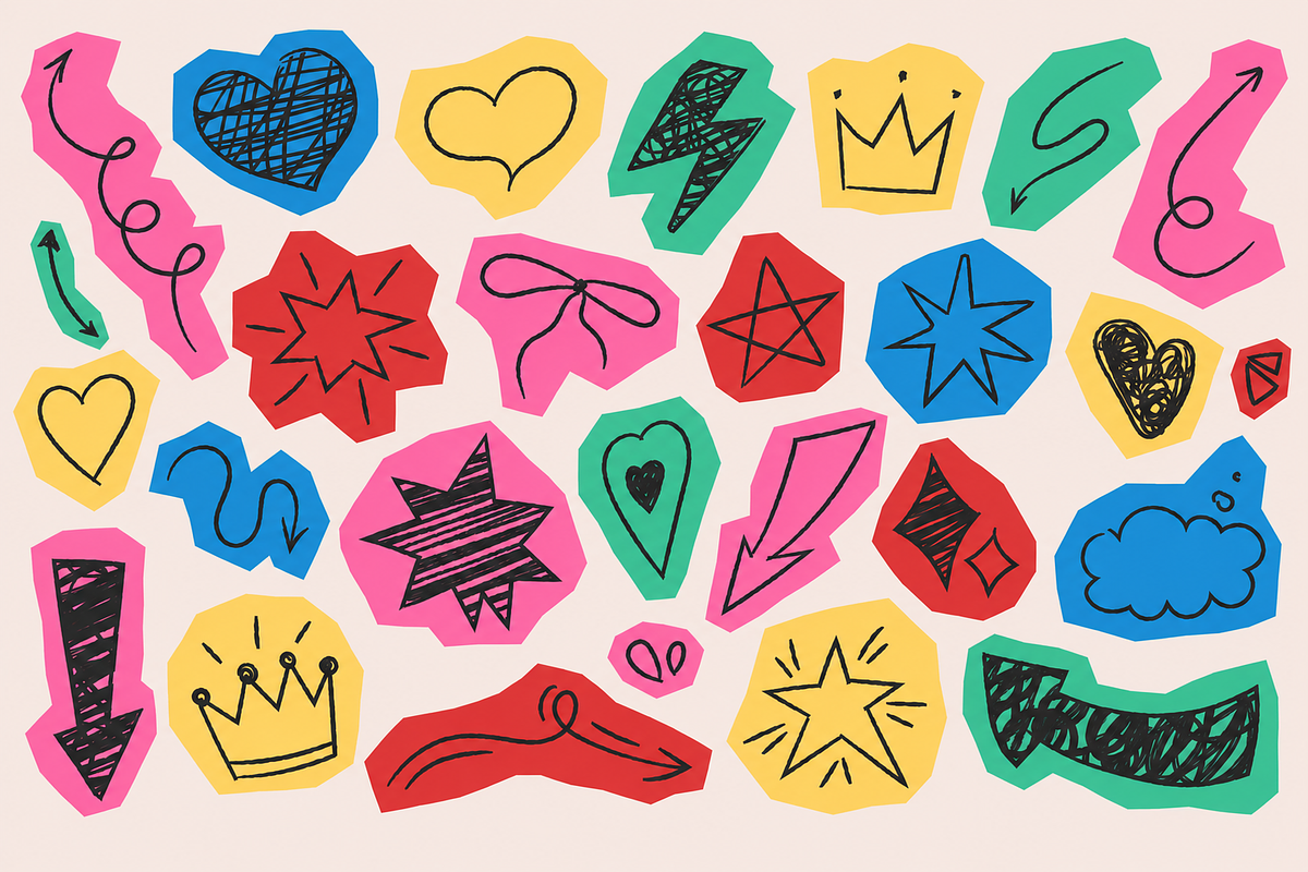 Paper Cut-Out Scrapbook Bundle, a Decorative Illustration by Anna Studio (Photo 15 of 28)