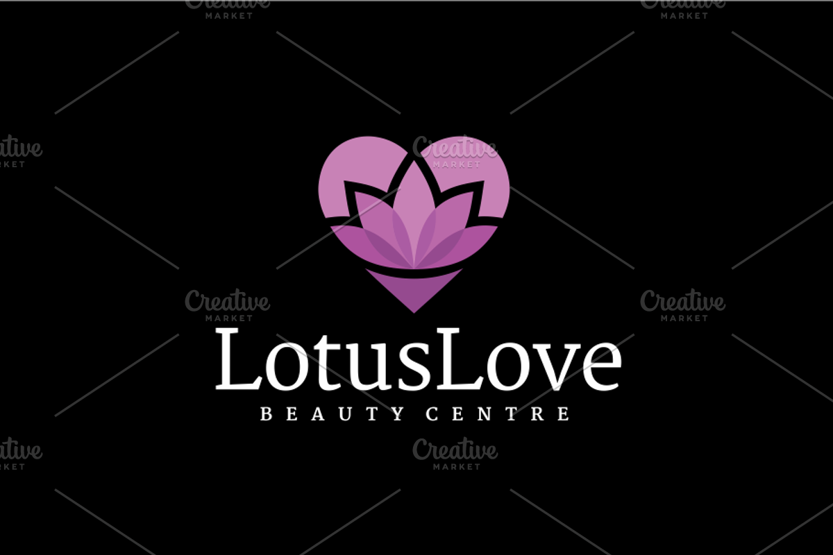 Lotus Love Floral Heart Spa Logo, a Branding & Logo Template by yopie (Photo 2 of 4)