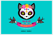 Dia de los Muertos, animals skulls, an Animal Illustration by Marish (Thumbnail 3 of 10)
