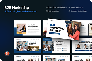 B2B Marketing Business PowerPoint, a Presentation Template by SquidPixey