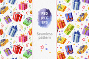 Watercolor gifts collection., a Texture Illustration by LeiaSW (Thumbnail 5 of 6)