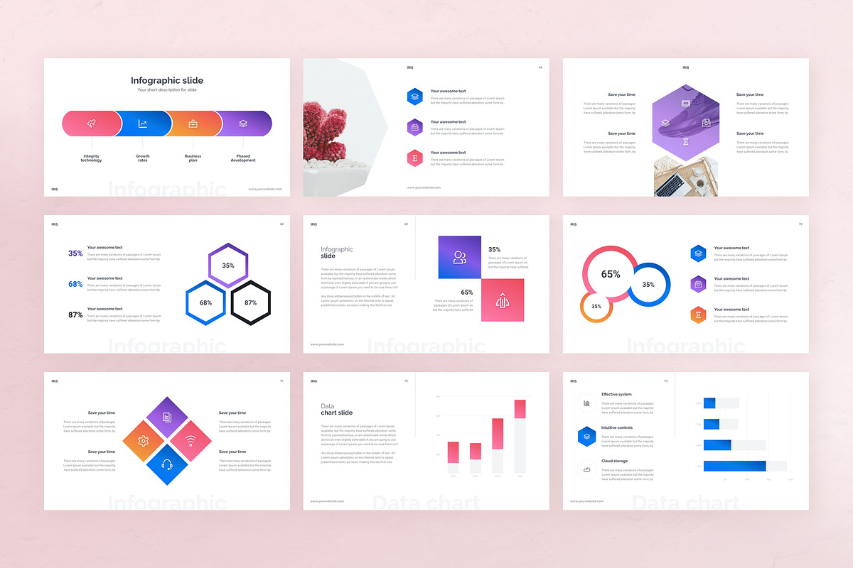 IRIS Creative Keynote Template, a Presentation Template by Vladislav Muslakov (Photo 13 of 16)