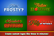 Christmas Graphic Styles & Logo Kit, a Layer Style Add-On by Vectricity Designs (Thumbnail 2 of 6)