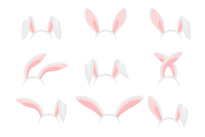 Rabbit ears realistic vector, an Object Illustration by the8monkey