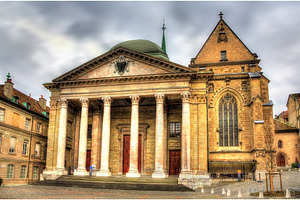 Saint pierre cathedral of geneve in switzerland stock photo containing geneva, an Architecture Photo by Leonid Andronov