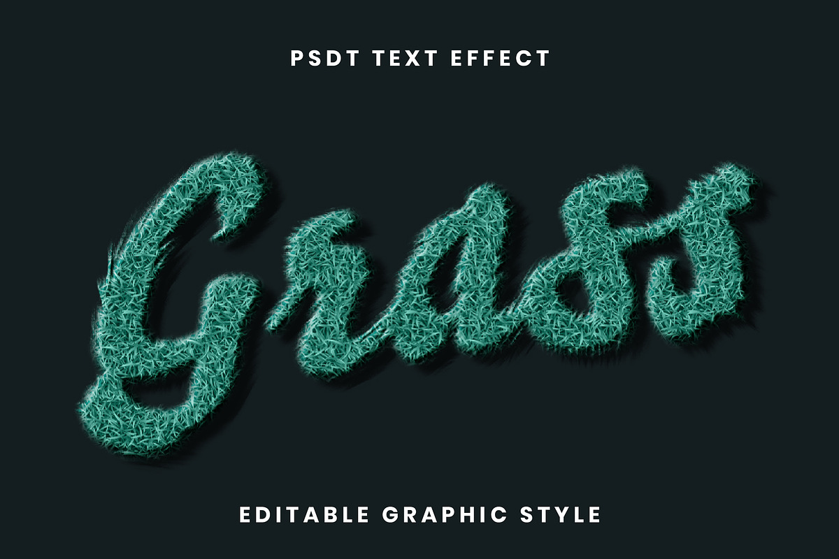 Grass Script Text Effect