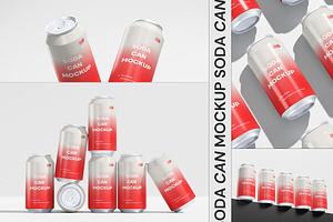 Soda Can Mockup, a Cups & Container Mockup by Cutna Studio