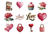 Valentine's Embroidery Clipart, an Illustration by Design Market (Thumbnail 2 of 3)
