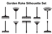 Yard Rake Silhouette Assortment, an Object Graphic by Designs_River (Thumbnail 1 of 3)