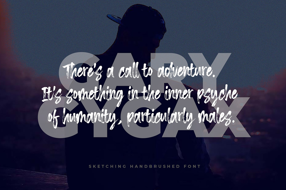Sketching - The Handbrushed Typeface preview 5