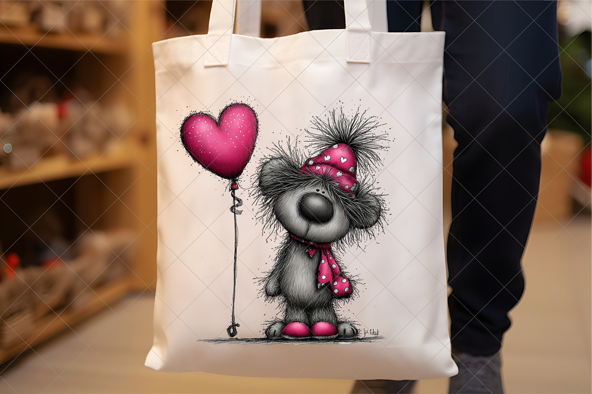 Teddy Bear Valentine Clipart, an Illustration by SinaCreation (Photo 4 of 7)