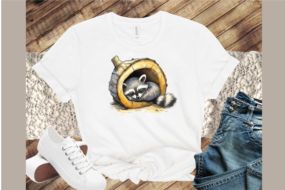 Cute Sleepy Animals Clipart Png Bund, an Illustration by Sublimation Artist (Photo 4 of 6)