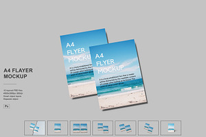 A4 Flyer Mock-Ups