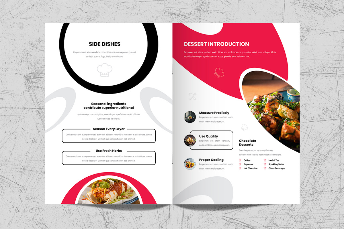 Cookbook Template, a Brochure Template by White Graphic (Photo 8 of 11)