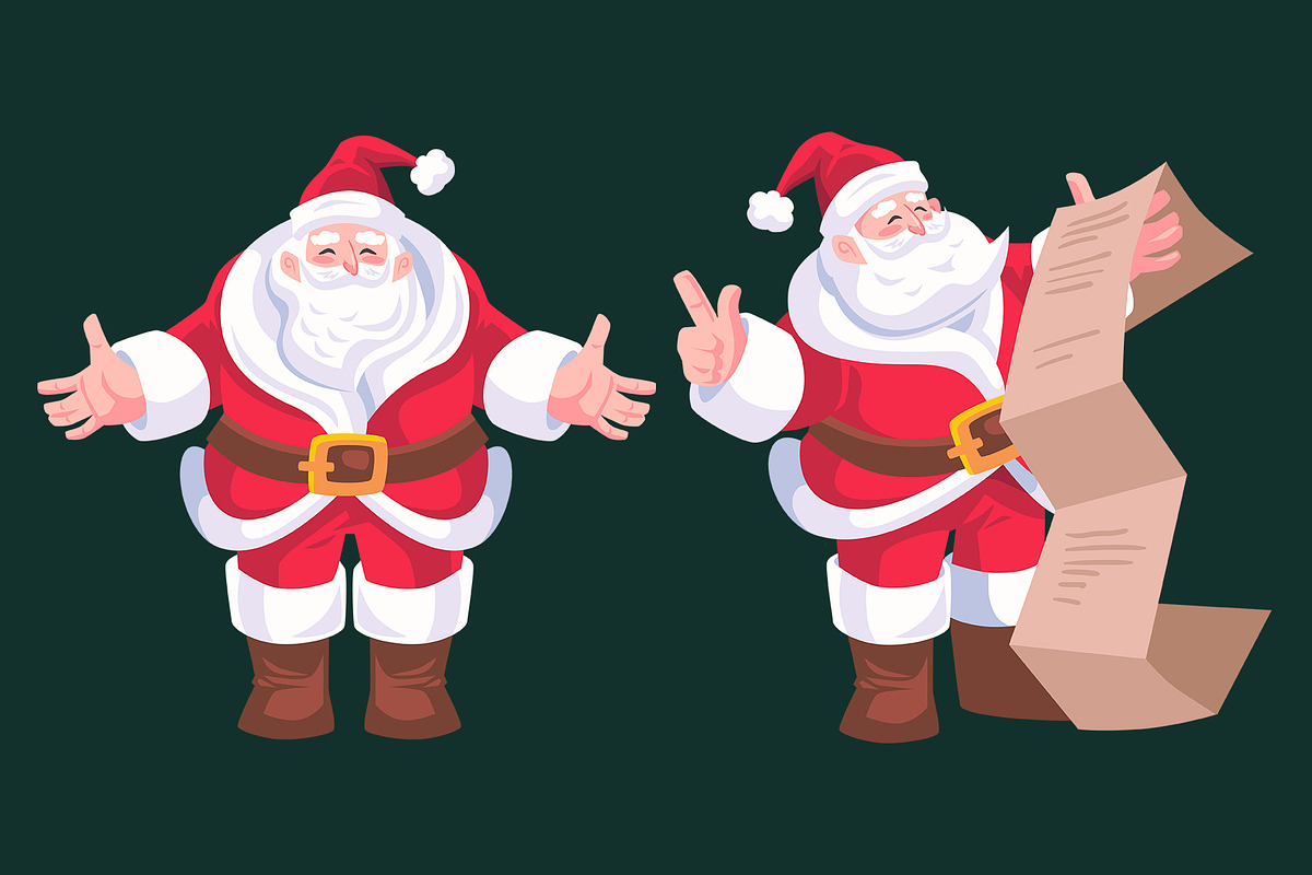 Santa claus character illustration, a Decorative Illustration by AdamHasan (Photo 2 of 5)