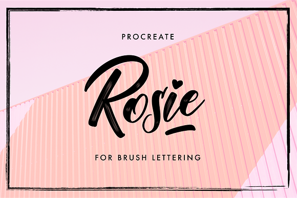 Rosie - Procreate Lettering Brush preview 6